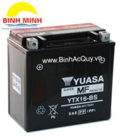 Ắc Quy khô xe máy Yuasa YTX16-BS( 12V/14Ah)