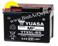 Ắc Quy khô xe máy Yuasa YTX5L-BS( 12V/5Ah)