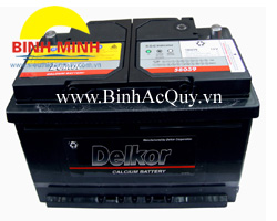 Bình Ắc quy ô tô Delkor DIN 58039 12V 80Ah, Siêu thị Ắc quy ô tô Delkor ...